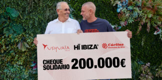 Ushuaïa Entertainment dona 200.000€ a Caritas Ibiza para saldar su deuda total