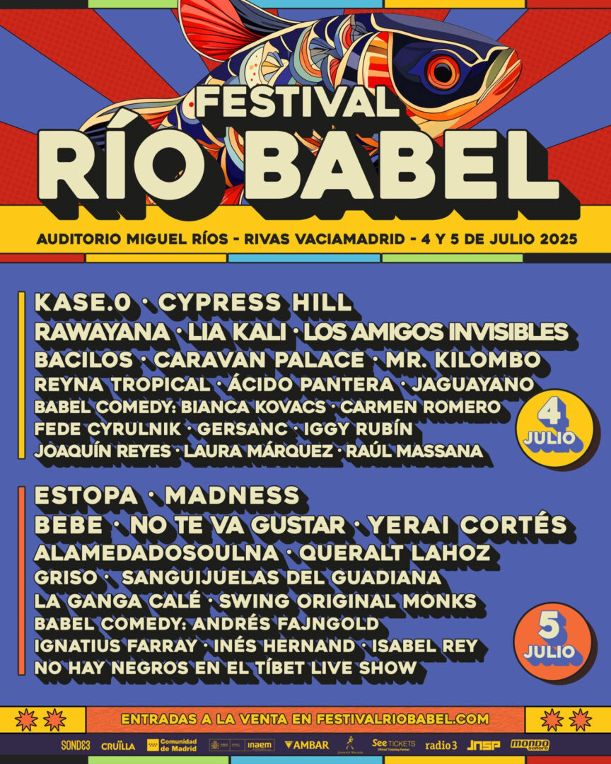 Cartel del festival Rio Babel en su edición de 2025