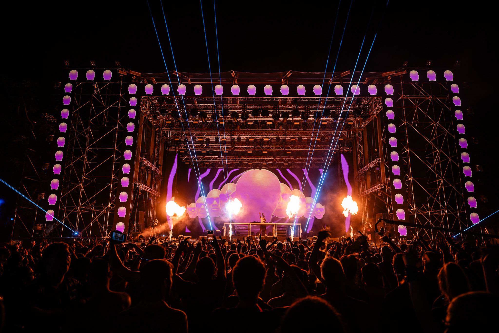 Panorámica de EXIT Festival en la fortaleza de Petrovaradin, en Novi Sad, durante su edición de 2024