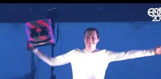 Marshmello se quita el casco, de nuevo Marshmello se quita el casco