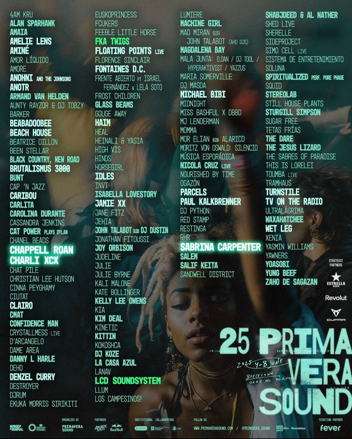 Primavera Sound 2025 Noticias, cartel y entradas Wololo Sound