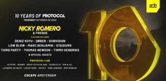 Protocol y Nicky Romero te invitan al ADE 2022 por su 10º aniversario protocol ade 2022